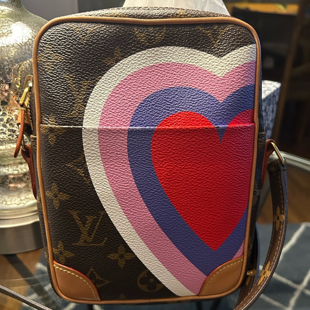 Authentic Louis Vuitton Game On Heart Crossbody Bag